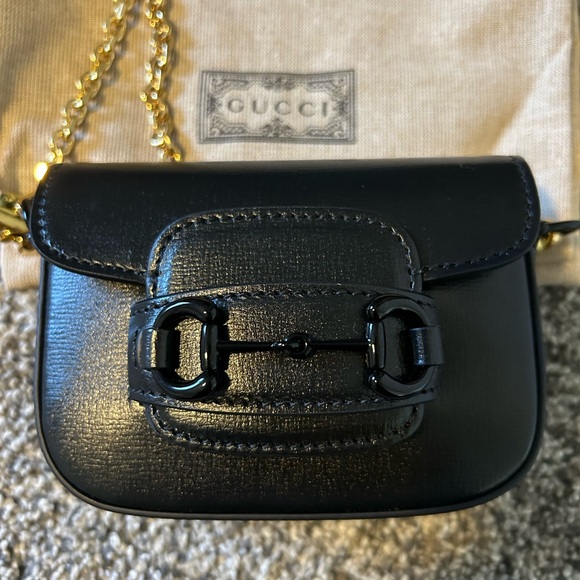 Gucci Azalea Calfsk Web Monochrome Horsebit 1955 wallet - Picture 6 of 13